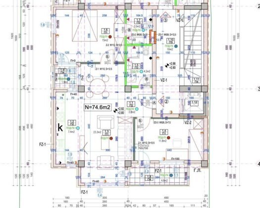 ПРОДАЖБА – стан во изградба, Козле Ексклузивна локација | 74 m² | Нова станбена зграда